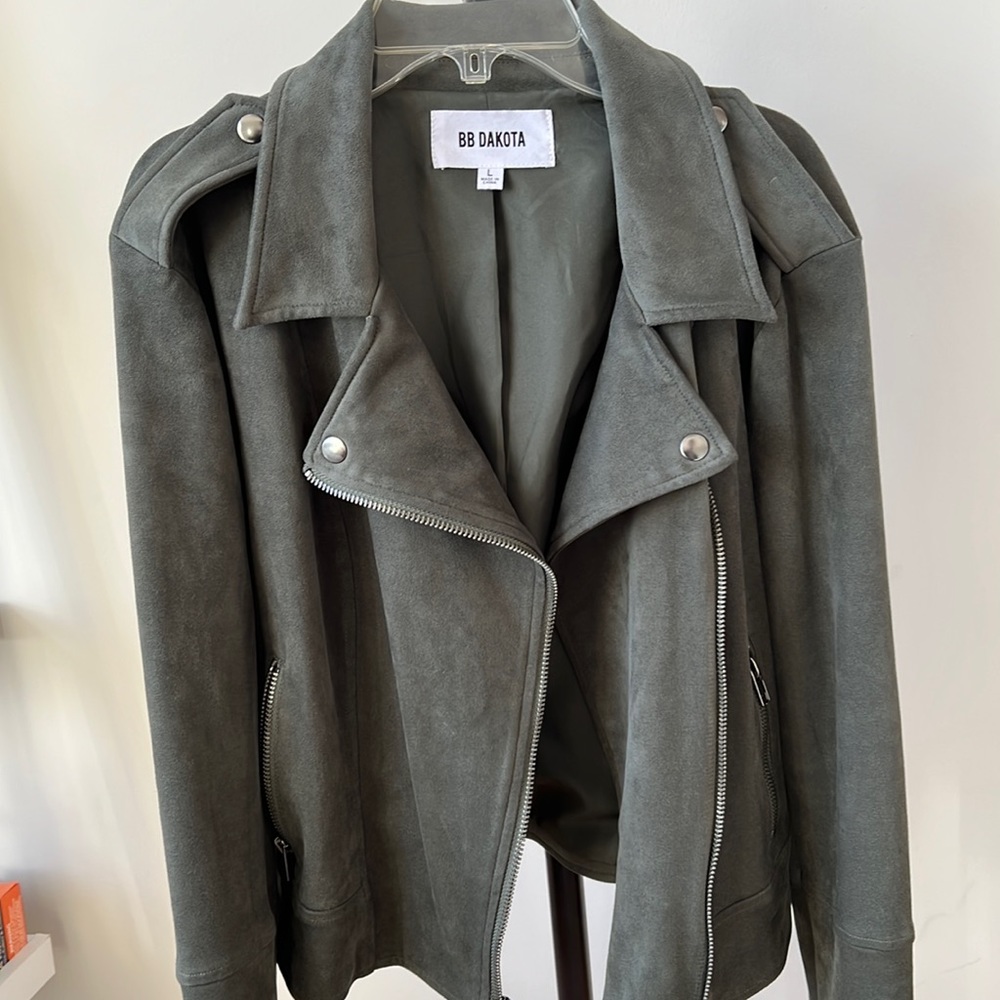 BB Dakota Faux Suede Moto Jacket